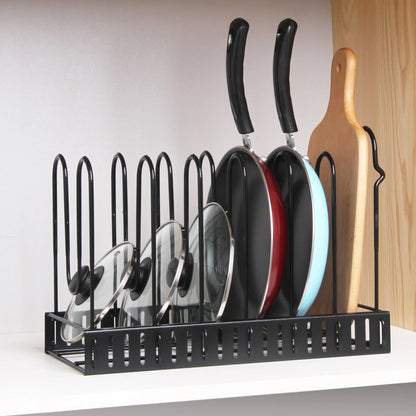 Pots and Pans Organizer Rack Multi-layer iron wire bilateral pot cover storage rack Pots Lids Storage Holder Kitchen storage