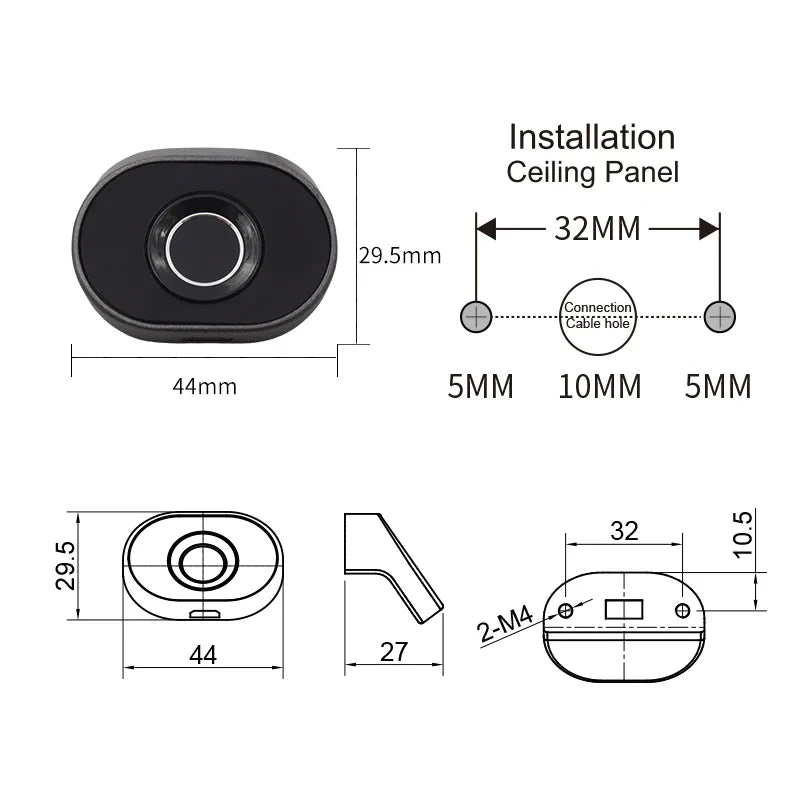 Tuya Smart Cabinet Fingerprint Lock Fingerprint Drawer Lock Wholesale Furniture Locker Cabinet door lock fechadura eletronica