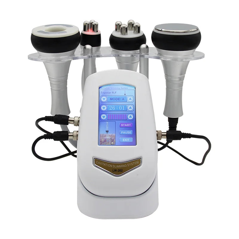 4-in-1 40K Ultrasonic Cavitation Slimming Machine Radio frequency Weight Loss Body Shaping Remove Wrinkle Massage Light Therapy