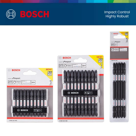 Bosch – embouts à percussion résistants pour tournevis, accessoires de perceuse, jeu d'embouts de forets métalliques en acier S2 pour outils électriques Bosch série GDR/GDX