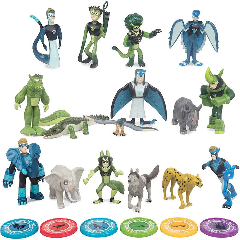 Original Wild Kratts Sets Brinquedo Anime Action Figure Animals Toys Creature Power Suit Collections Models Children Toys Gifts