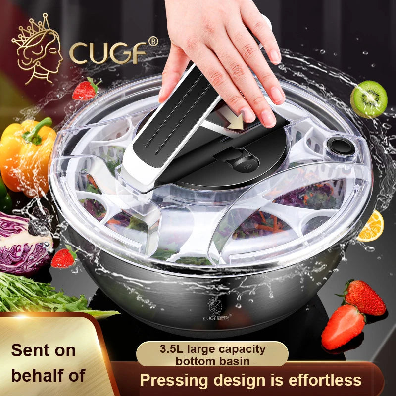 Kitchen Accessories Dehydrator Salad Spinner Kitchen Tool Vegetable Fruit Dryer 1pcs Salad Fruit And Vegetable Centrifuge