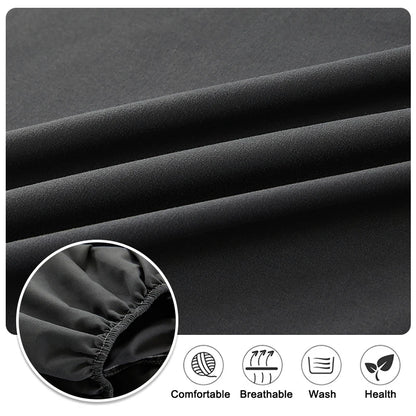 100% Cotton Fitted Bed Sheet with Elastic Band Solid Color Mattress Cover for Single Double King Queen Bed 140/150/160/180x200