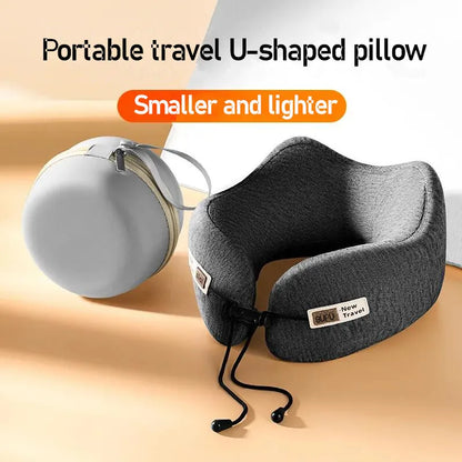 U Shaped Memory Foam Neck Pillows Soft Slow Rebound Space Travel Pillow Sleeping Airplane Car Pillow Cervical Healthcare Supply