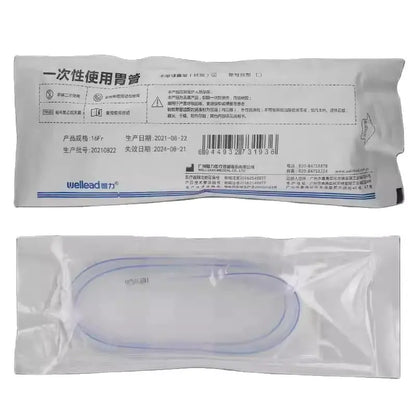 Disposable Gastric Silicone Tube Sterile nasogastric tube Medical Nasogastric Feeding Tube Fr14/Fr16/Fr18 Without Saccule