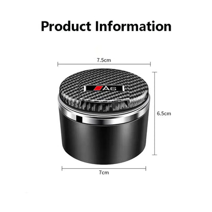 Car Ashtray Ashtray With Blue LED Cigar Ashtray For Audi A3 A4 A5 A6 A7 A8 Q3 Q5 Q7 Q8 ABT TTS  Ash Tray Portable Ashtray