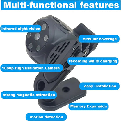 Pet Collar Camera No Wifi Required Hidden Mini Nanny Camera with Audio/Video Sd Card Infrared Night Vision Cat Collar Camera