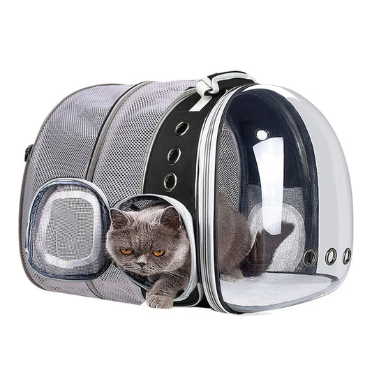 Sac de Transport Portable de voyage de haute qualité, Capsule spatiale transparente à bulles extensible, sac à dos pour animaux de compagnie, transporteur pour chat et chien