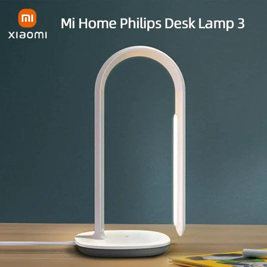 New Xiaomi Mijia Philips Table Lamp 3 LED Smart Reading Light 10 Level Touch Dimming Desk Bedside Student Ambient Light Sensor