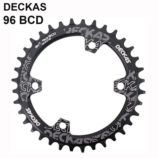 DECKAS Coroa BCD 96 Asymmetrische 36T 34T Schmal Breite 96BCD Bike Kettenblatt 36 34 Zähne Fahrrad Kette Ring für Shimano M9000 M5100