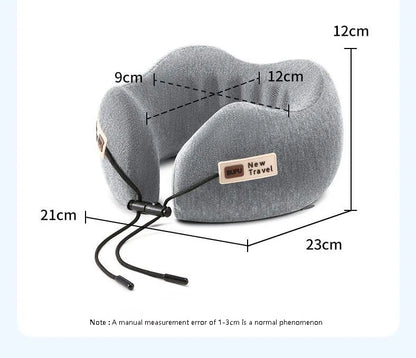 U Shaped Memory Foam Neck Pillows Soft Slow Rebound Space Travel Pillow Sleeping Airplane Car Pillow Cervical Healthcare Supply