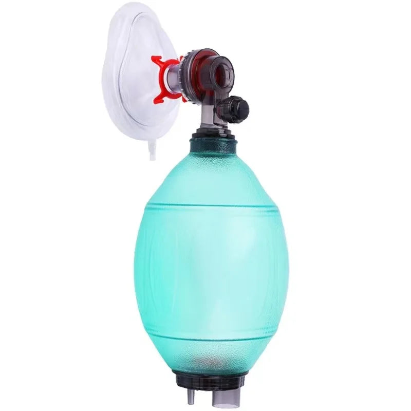 Artificial Resuscitator Emergency Ambu Bag Manual Resuscitator for First Aid Manual PVC Adult/Child Resuscitation Ambu Bags