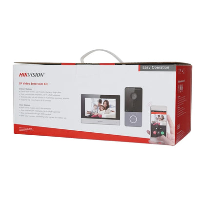 HIKVISION DS-KIS603-P(C) Multi-language 802.3af POE Video intercom KIT,include DS-KV6113-WPE1(C) & DS-KH6320-WTE1 & Power supply