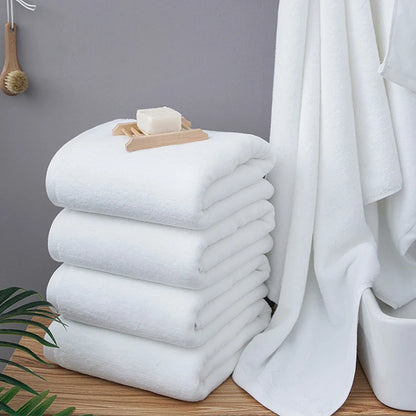 80*180/100*200cm White Large Bath Towel Thick Cotton Shower Towels Home Bathroom Hotel Adults Toalha de banho Serviette de bain