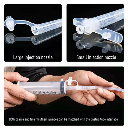 Disposable Gastric Silicone Tube Sterile nasogastric tube Medical Nasogastric Feeding Tube Fr14/Fr16/Fr18 Without Saccule