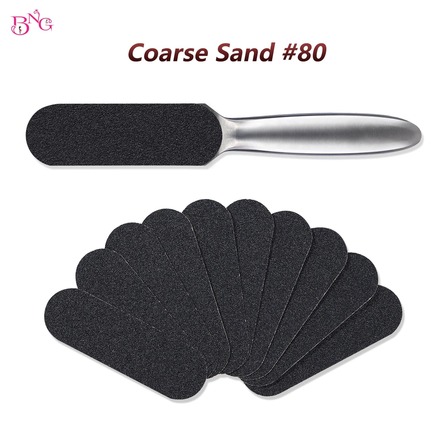 1/200pcs Grit #80 #180 10.5*3.5cm Sanding Cloth Replacement Refill Remove Foot File Beauty Care Pedicure Feet Care Pad Easy Heel