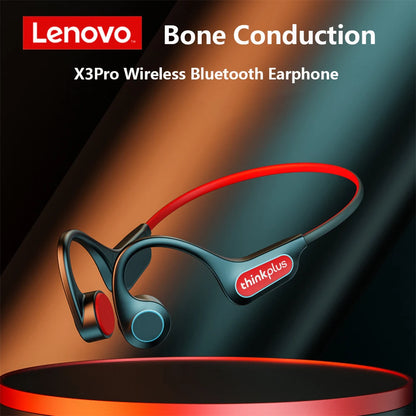 Original Lenovo X3 Pro X4 X5 Bone Conduction Headphones Bluetooth 5.3 Hifi Ear-hook Wireless Headset With Mic Sport Earphones X7