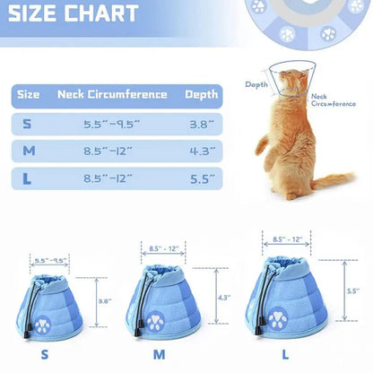 Cat Elizabethan Adjustable Collar Pet Dog Neck Cone Recovery Collar Anti-bite Protective Medical Neck Ring Pet Recovery Collar