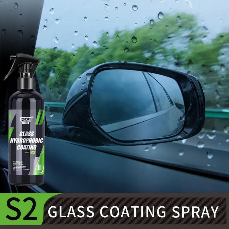 Car Windshield Water Rain Repellent Spray Nano Glass Coating Hydrofobic Auto Products Car Glass anti-rain Liquid Agent HGKJ S2